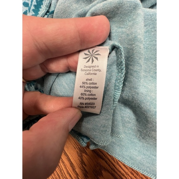 Athleta Women's Size Small Balsa Burnout Blue Tie Halter Dress EUC built in Bra - Picture 7 of 7